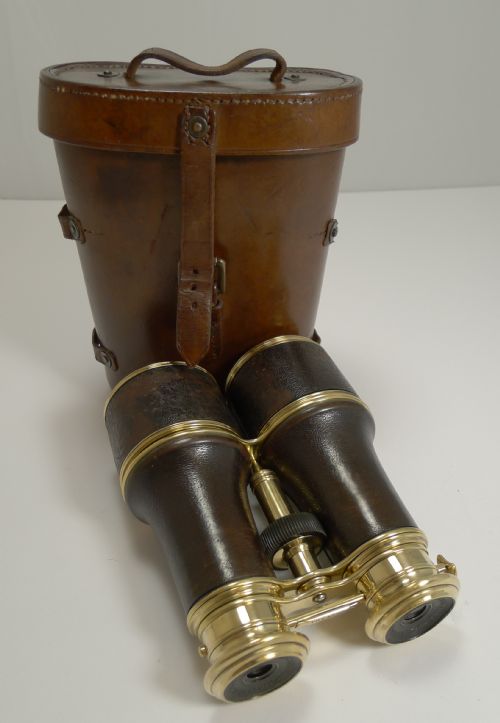 Antique French Lemaire Paris Triple Optic Binoculars - Marine / Theatre / Field C.1900