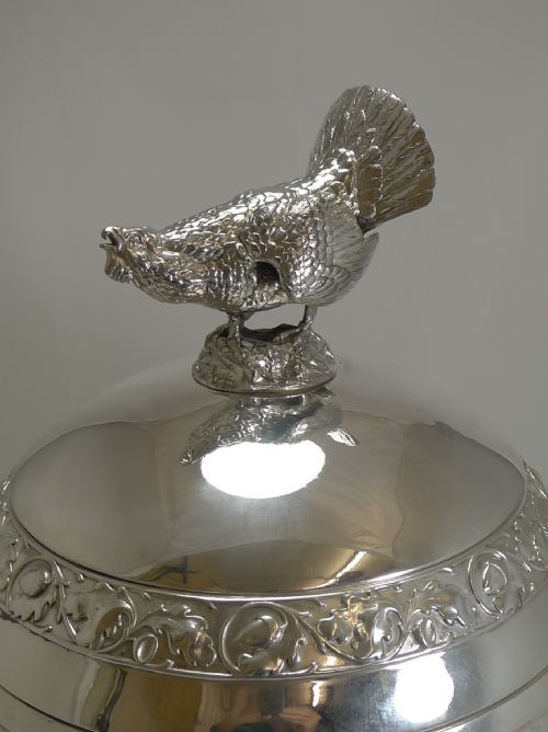 fig 2. Grand Silver Plated Hunting Tureen by WMF c.1920 - Signed