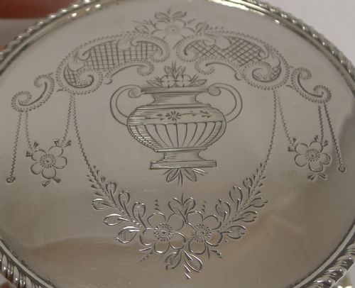 fig 1. Pretty Antique English Sterling Silver Jewellery Box - 1915