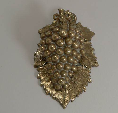 Antique English Grapevine Letter / Desk Clip - Registered 1845