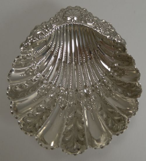 fig 2. Pair Antique English Sterling Silver Dishes by John Deakin - Sheffield 1893 Retailed by The Royal Scotch Jewellery Co. , 202 Regent Street, London