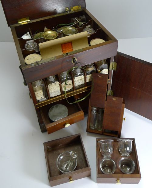 English George III Mahogany Apothecary Cabinet C.1800
