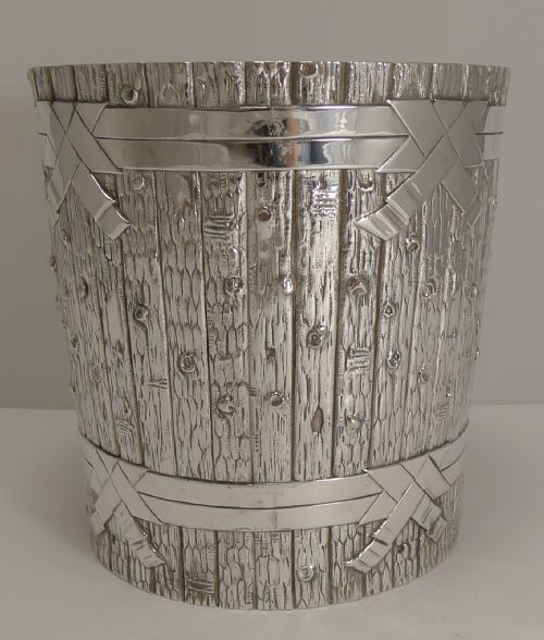 Outstanding Victorian Novelty Wine Cooler in Silver Plate by Elkington - 1879