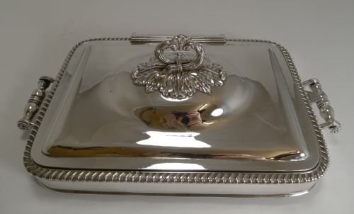 English Old Sheffield Plate Entree / Chafing / Warming Dish C.1830