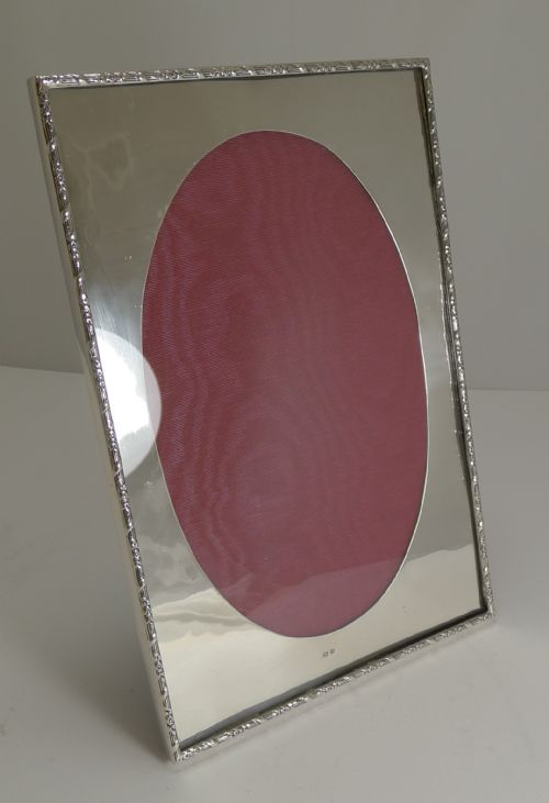 Grand Large English Sterling Silver Photograph Frame by Mappin & Webb