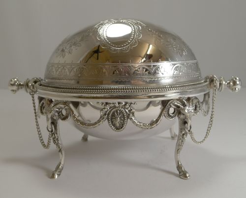 fig 2. Stunning Revolving Butter Dish by Martin Hall and Co. c.1880.