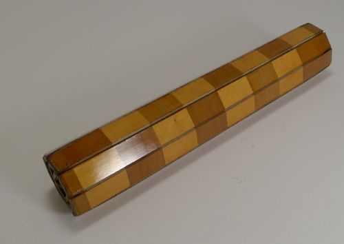 Antique Wooden Travel Chess Board - Roll Up C.1900