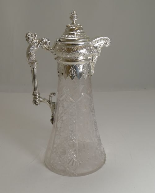 Superb Antique English Claret Jug C.1880