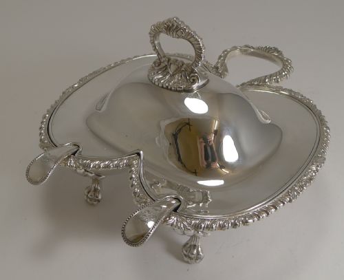 Unusual Antique English Double Sauce or Gravy Tureen C.1880

