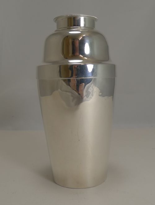 Art Deco Cocktail Shaker with Ice Breaker by Walker and Hall - 1928