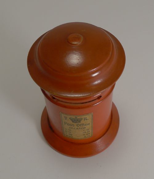 fig 1. Late Victorian Painted Wood Post Office Savings Bank