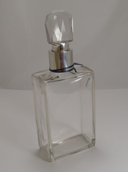 fig 2. Large Art Deco Sterling Silver Lockable Decanter by Asprey - 1918