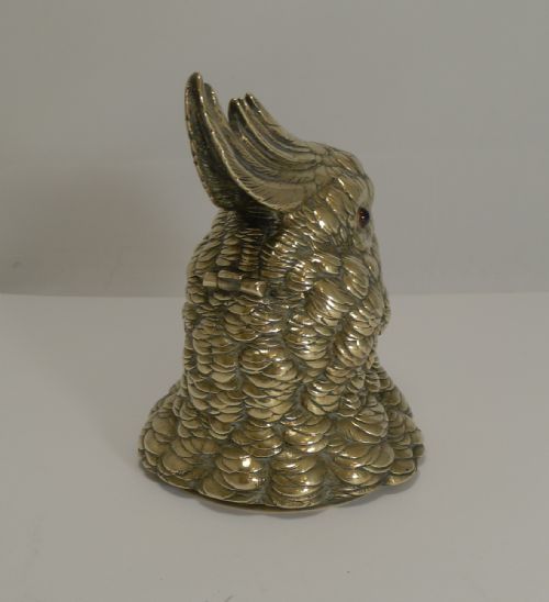 GRAND LARGE NOVELTY ENGLISH INKWELL PARROT C1880 - ADDITIONAL PHOTO 1