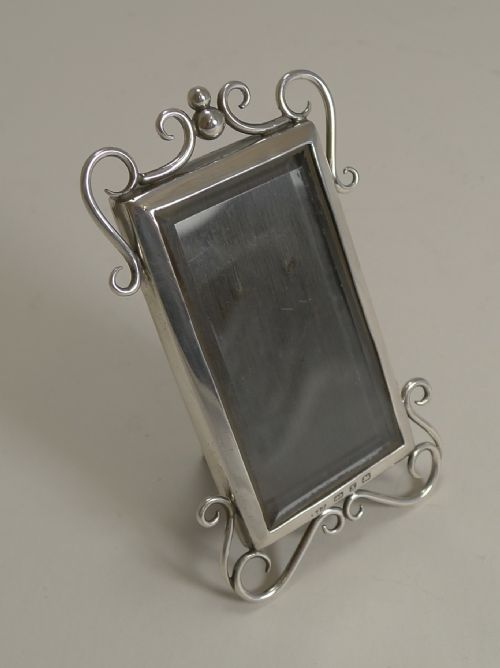 Small English Victorian Sterling Silver Photograph Frame - 1897