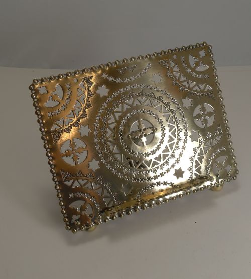 Antique English Pieced or Reticulated Lectern / Book Rest C.1880