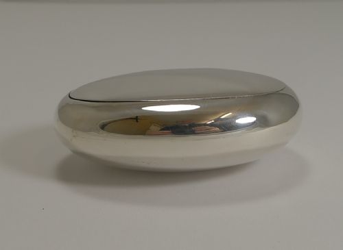 fig 1. Antique English Sterling Silver Tobacco Box by George Unite - 1901