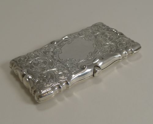 Edwardian English Sterling Silver Card Case - 1905