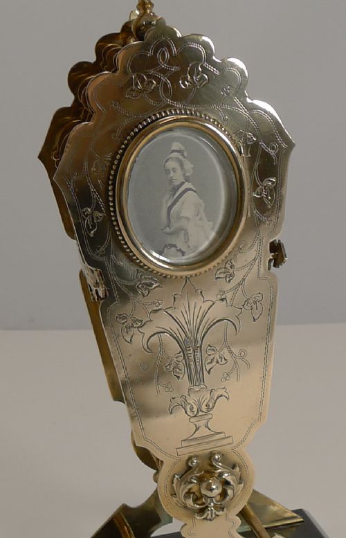 fig 1. Rare Antique English Folding Fan Photograph Frames c.1880