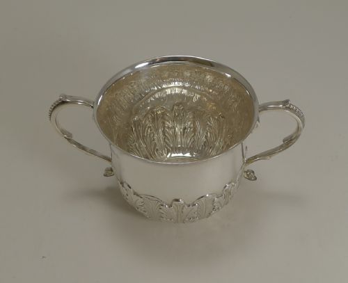 fig 1. English Sterling Silver Porringer - London 1921