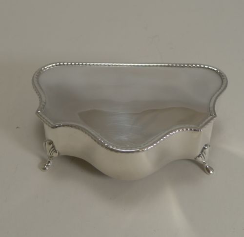Antique English Silver Jewellery Box