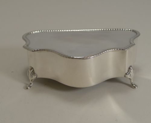 fig 1. Antique English Silver Jewellery Box