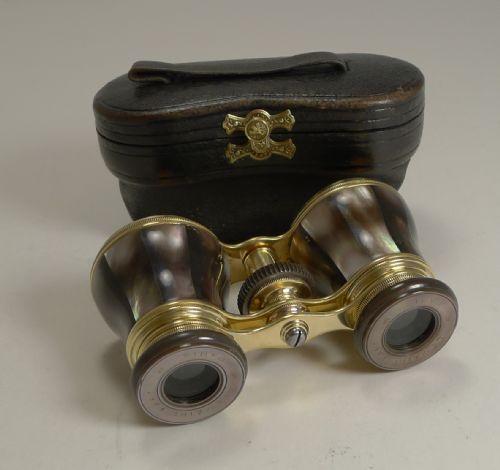 Superb Antique French Opera Glasses Signed Lemaire, Paris C.1900