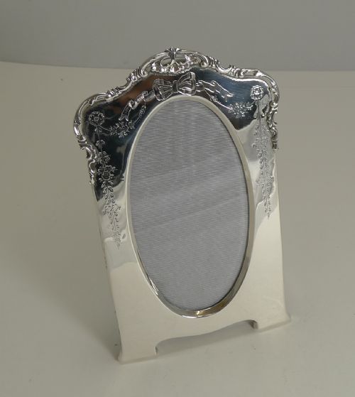 Pretty Antique English Sterling Silver Photograph Frame - 1905