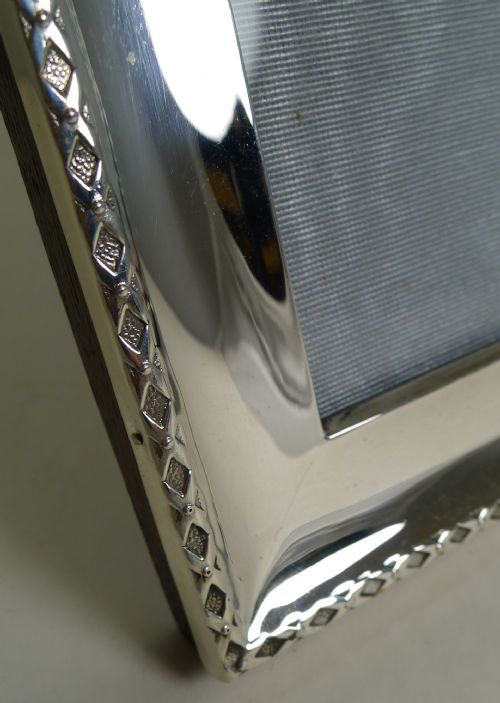 fig 1. Quality Antique English Sterling Silver Photograph Frame by Deakin and Francis