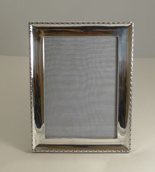 fig 2. Quality Antique English Sterling Silver Photograph Frame by Deakin and Francis