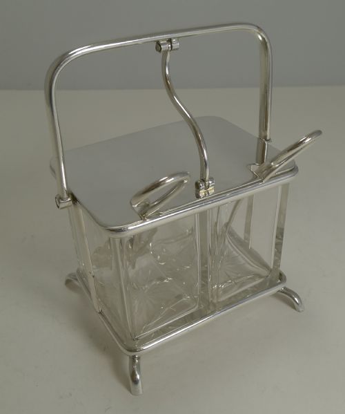Antique Double Automated Preserve / Jam Box by Goldsmiths and Silversmiths Co.