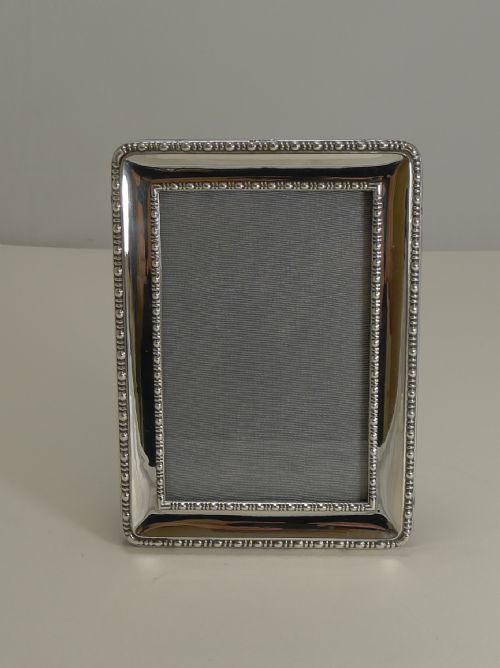 fig 1. Smart Antique English Sterling Silver Photograph Frame - 1918