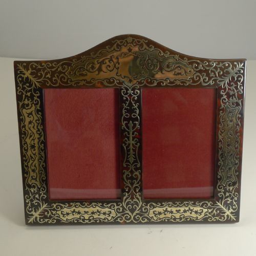 fig 2. Smart Antique Boulle Double Photograph Frame by Vickery c.1900
