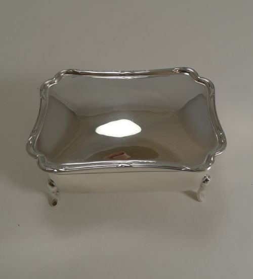 fig 1. Elegant English Sterling Silver Jewellery Box - 1909
