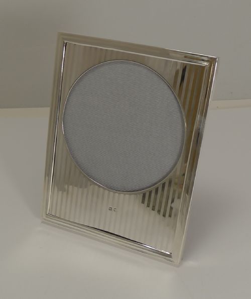 Smart and Elegant English Sterling Silver Photograph Frame - 1921
