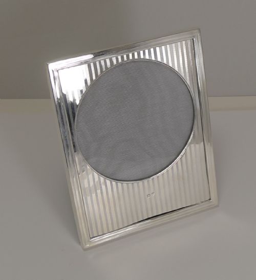 fig 1. Smart and Elegant English Sterling Silver Photograph Frame - 1921