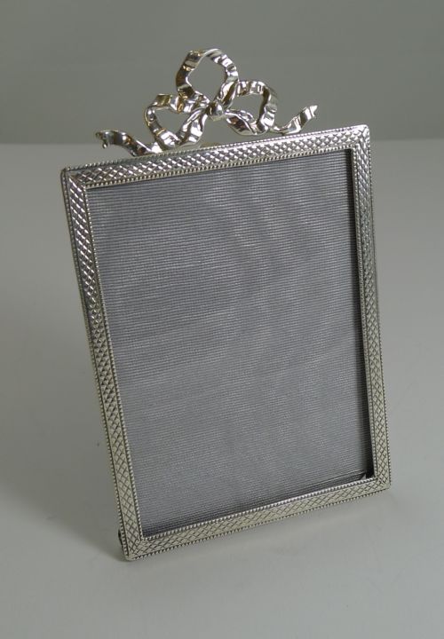 Pretty English Sterling Silver Photograph Frame - 1920