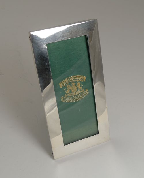 Small, Tall Antique English Sterling Silver Photograph Frame - 1906