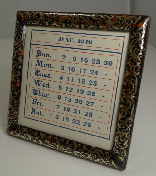 ANTIQUE ENGLISH BOULLE PERPETUAL CALENDAR BY ASPREY LONDON - ADDITIONAL PHOTO 2