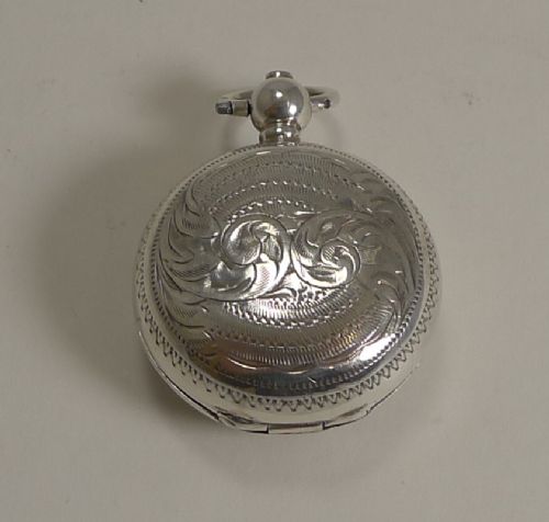 Antique English Sterling Silver Sovereign Case - 1903
