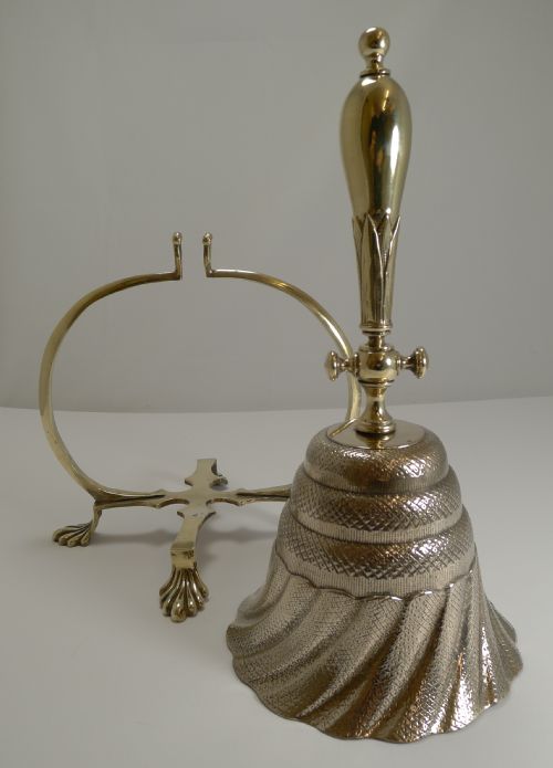 fig 1. Unusual Antique English Dinner Bell c.1860
