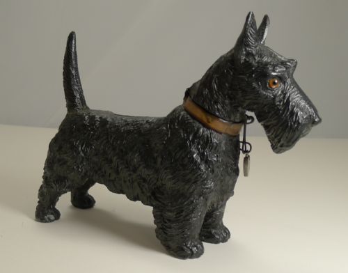 Large Figural Money Box or Bank - Scottish Terrier C.1920