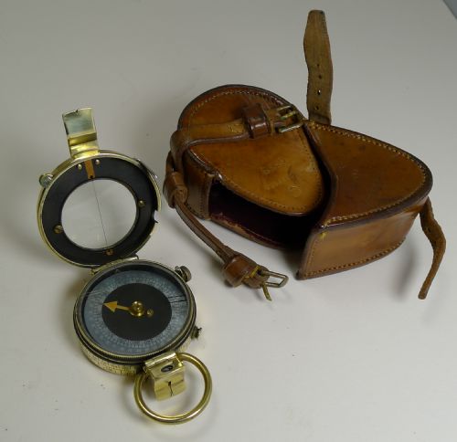 Ww1 1918 British Army Officer's Compass - Verner's Patent Mk VIII by E. Koehn, Switzerland
