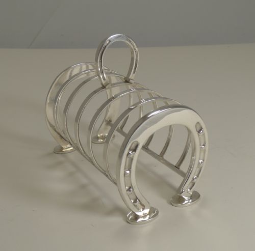 Antique English Novelty Silver Plated Toast Rack / Letter Holder C.1890