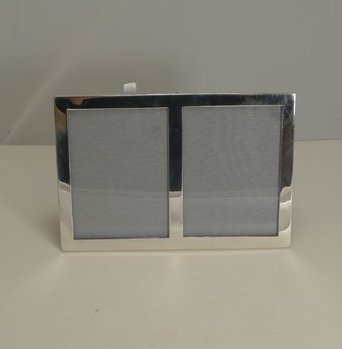 fig 1. Sterling Silver Double Photograph Frame by Cartier c.1930's