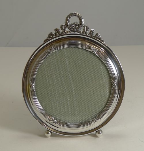 fig 1. Antique English Sterling Silver Photograph Frame - 1909