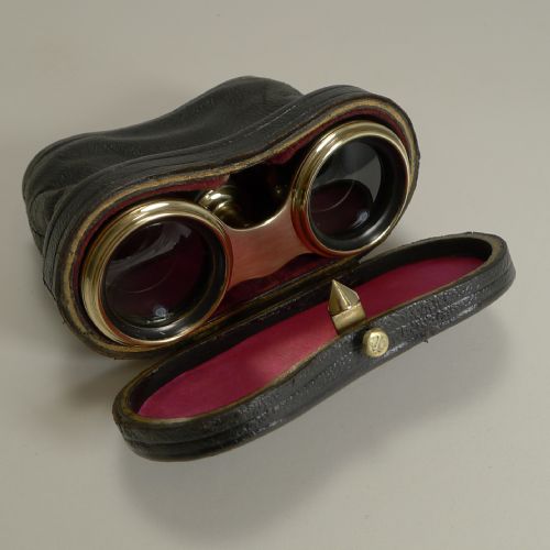 fig 1. Fine Quality German Opera Glasses and Case c.1900