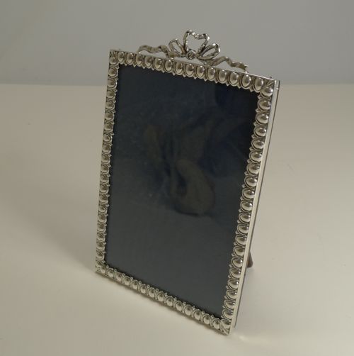 fig 1. Antique English Sterling Silver Photograph Frame - 1899
