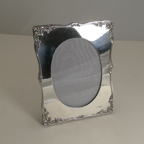 fig 1. Fabulous Antique English Sterling Silver Photograph Frame by William Comyns