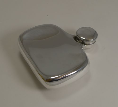 fig 1. Unusual Hall's Patent Hip Flask by James Dixon and Sons c.1885