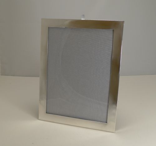 Very Large English Art Deco Sterling Silver Photograph Frame by Mappin and Webb
